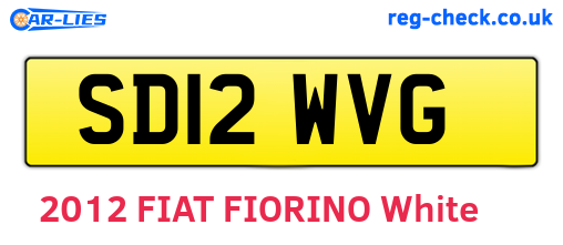 SD12WVG are the vehicle registration plates.