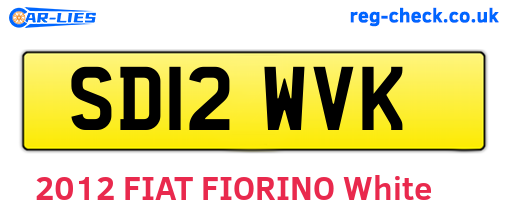 SD12WVK are the vehicle registration plates.