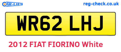 WR62LHJ are the vehicle registration plates.