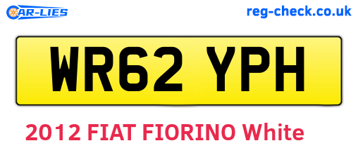 WR62YPH are the vehicle registration plates.