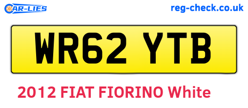 WR62YTB are the vehicle registration plates.