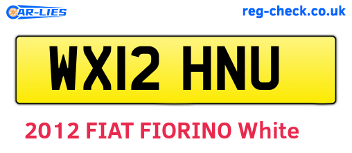 WX12HNU are the vehicle registration plates.