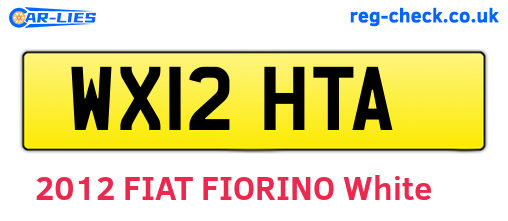WX12HTA are the vehicle registration plates.
