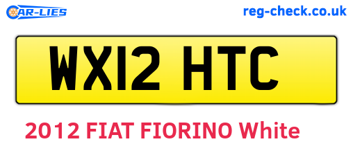 WX12HTC are the vehicle registration plates.