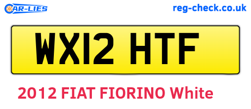 WX12HTF are the vehicle registration plates.
