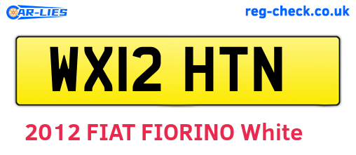 WX12HTN are the vehicle registration plates.