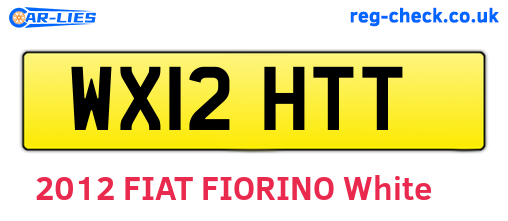 WX12HTT are the vehicle registration plates.