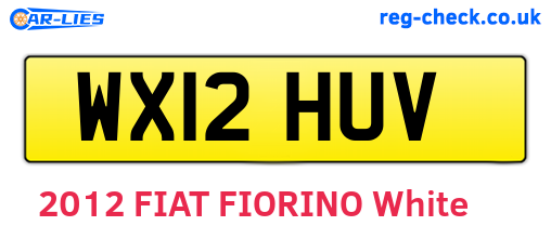 WX12HUV are the vehicle registration plates.