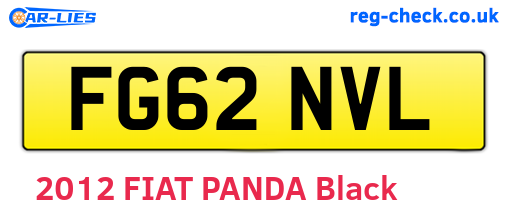 FG62NVL are the vehicle registration plates.
