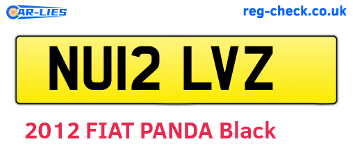 NU12LVZ are the vehicle registration plates.