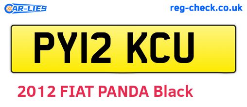 PY12KCU are the vehicle registration plates.