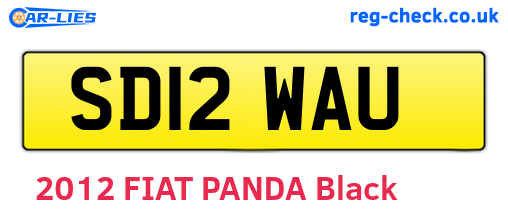 SD12WAU are the vehicle registration plates.