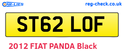 ST62LOF are the vehicle registration plates.
