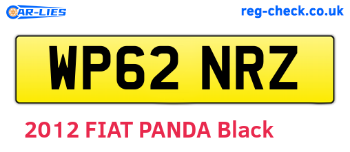 WP62NRZ are the vehicle registration plates.