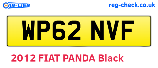 WP62NVF are the vehicle registration plates.