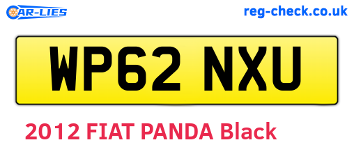 WP62NXU are the vehicle registration plates.