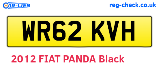 WR62KVH are the vehicle registration plates.