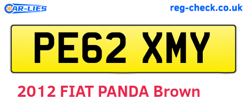 PE62XMY are the vehicle registration plates.