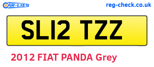 SL12TZZ are the vehicle registration plates.