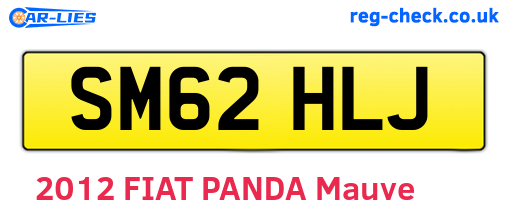 SM62HLJ are the vehicle registration plates.