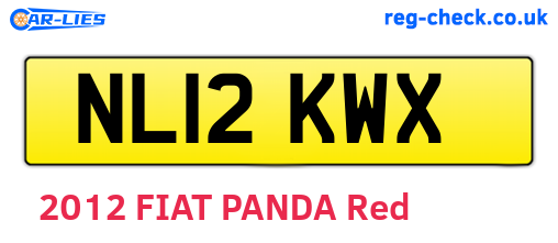 NL12KWX are the vehicle registration plates.