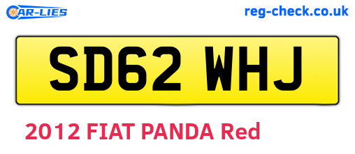 SD62WHJ are the vehicle registration plates.