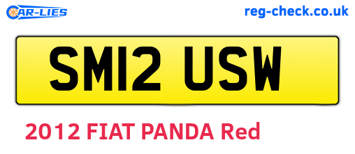 SM12USW are the vehicle registration plates.