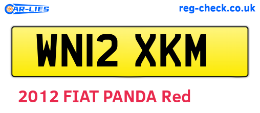 WN12XKM are the vehicle registration plates.