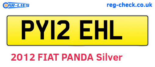 PY12EHL are the vehicle registration plates.