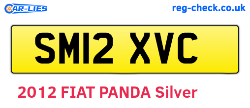 SM12XVC are the vehicle registration plates.