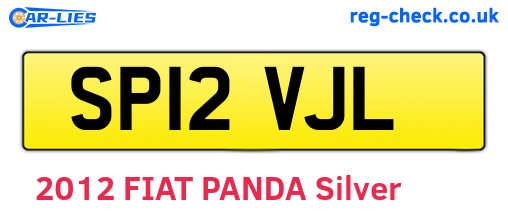 SP12VJL are the vehicle registration plates.