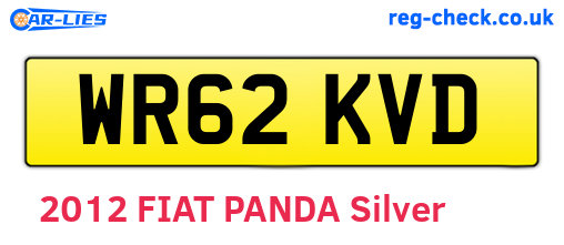 WR62KVD are the vehicle registration plates.