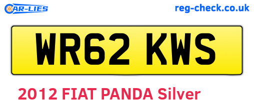WR62KWS are the vehicle registration plates.