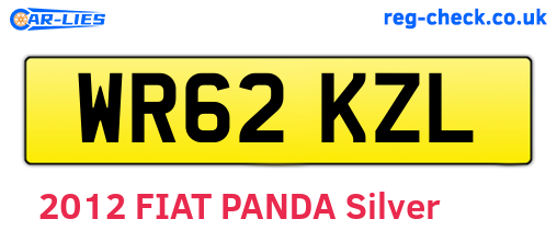 WR62KZL are the vehicle registration plates.
