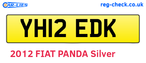 YH12EDK are the vehicle registration plates.