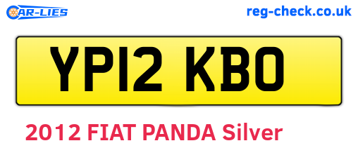 YP12KBO are the vehicle registration plates.