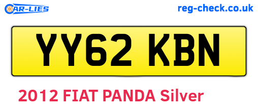 YY62KBN are the vehicle registration plates.