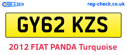 GY62KZS are the vehicle registration plates.