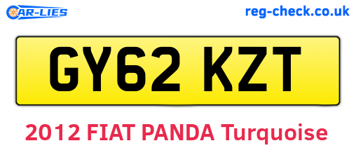 GY62KZT are the vehicle registration plates.