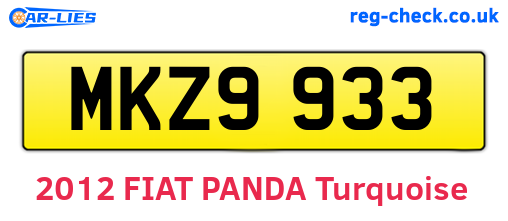 MKZ9933 are the vehicle registration plates.