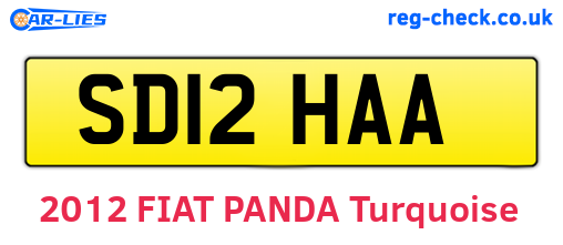 SD12HAA are the vehicle registration plates.