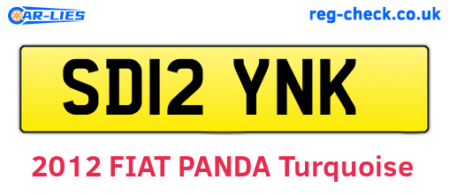 SD12YNK are the vehicle registration plates.