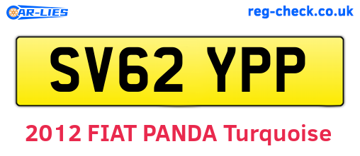 SV62YPP are the vehicle registration plates.