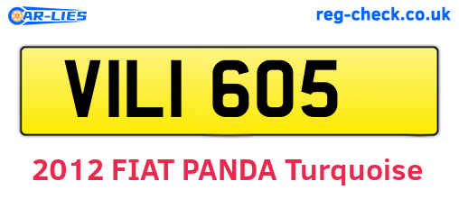 VIL1605 are the vehicle registration plates.