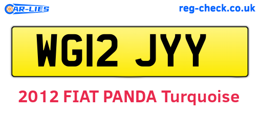 WG12JYY are the vehicle registration plates.