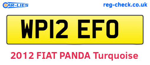 WP12EFO are the vehicle registration plates.