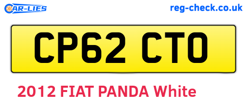 CP62CTO are the vehicle registration plates.