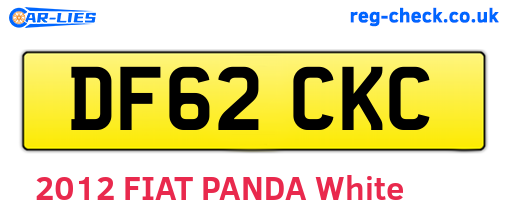DF62CKC are the vehicle registration plates.