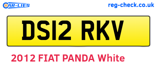 DS12RKV are the vehicle registration plates.