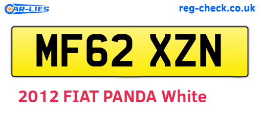 MF62XZN are the vehicle registration plates.